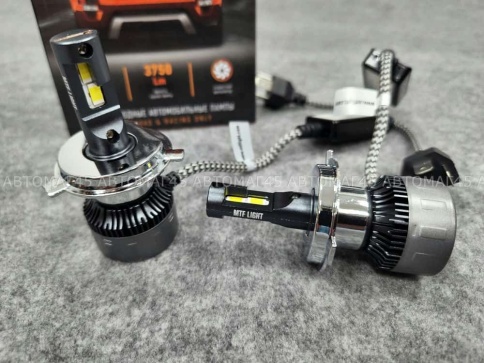 MTF Cyber light светодиодные лампы LED 2шт H4 12В 45W 6000K 3750Lm гарантия 12мес    фото 9