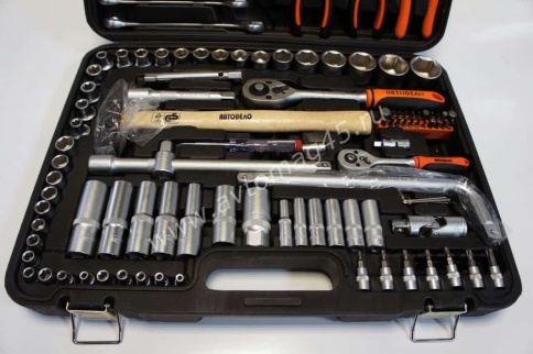 Автодело  набор инструментов 119 предметов 1/2" 1/4" 1/8"   фото 7