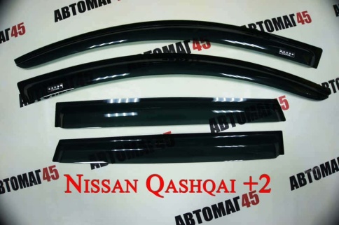 V-STAR  дефлекторы окон Nissan Qashqai +2 Ниссан Кашкай +2 с 2008г комплект 4шт    фото 1