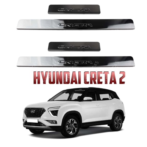 LIDER  Накладки на пороги  Hyundai Creta Хендай Крета 2020-2022г 4 шт нержавейка    фото 1