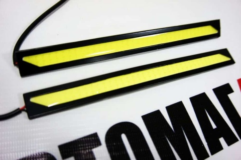 C2R  дневные ходовые плоские 17см 1 диод 4Вт СОВ 2шт гарантия 1 мес    фото 5