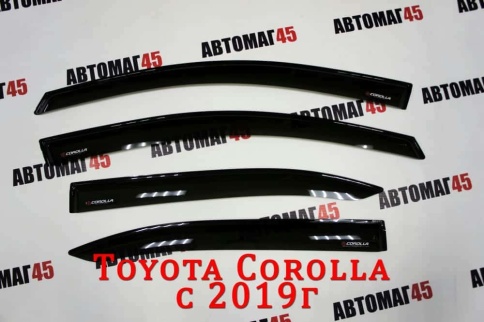 VAD  дефлекторы окон Toyota Corolla Тойота Королла 2018-2022г комплект 4шт    фото 1