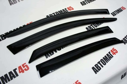 ANVair  дефлекторы окон Volkswagen Polo Фольцваген Поло седан 2010-2020г комплект 4шт    фото 3