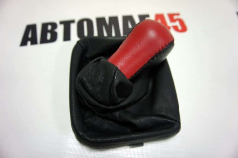 Azard  Ручка КПП с чехлом ВАЗ 2113 2114 2115 экокожа черно-красная    фото 2