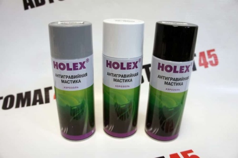 Holex  мастика антигравий белый аэрозоль 520мл    фото 2