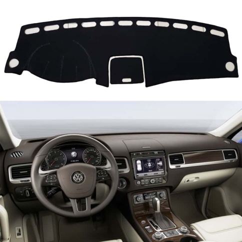 Накидка на панель Volkswagen Touareg Фольцваген Туарег 2010-2018г карпет  фото 1