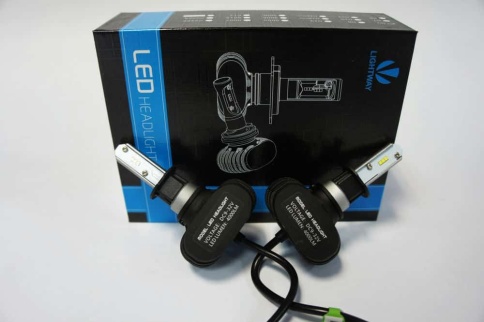 S1  чип CSP LED 2шт H27 12В 36W 6000К 3800Lm с обманкой гарантия 5мес    фото 1