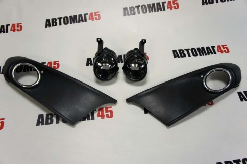 Фары  противотуманные Volkswagen Polo седан 2010-2015г 2 туманки 2 рамки    фото 1