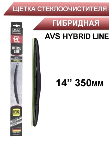 AVS  щетка стеклоочистителя Hybrid Line гибридная 350мм    фото 1