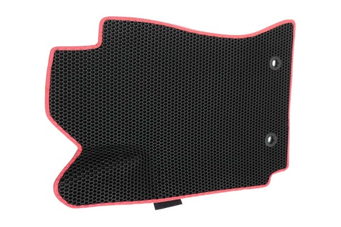 EVA ЭВА  коврики в салон Toyota Corolla 2000-2007г левый руль черный красный кант рис соты компл 5шт фото 2