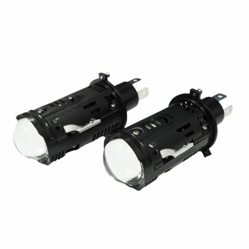 Ruzoom светодиодные лампы LED линза модуль 2шт H4 12В 90W 6000K 9000Lm гарантия 6 мес фото 2