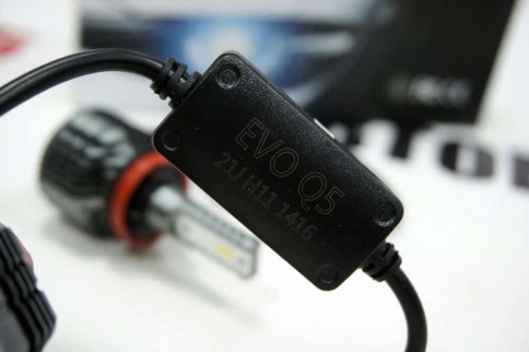 EVO Q5 чип CSP LED 2шт H8/H9/H11/H16 12В 20W 6000К 3000Lm с обманкой гарантия 5мес    фото 6