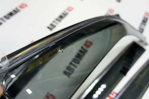 Дефлекторы окон Chery Tiggo T11 Чери Тигго Т11 2005-2013г 2013-2016г хром молдинг комплект 4шт    фото 5