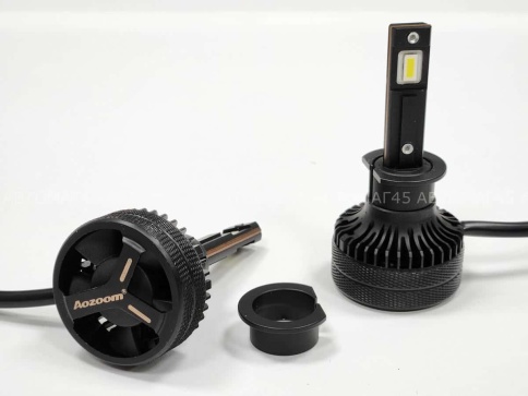 AOZOOM лампы LED 2шт H1 24В 55W 5500K 6000Lm  с обманкой гарантия 6мес    фото 4