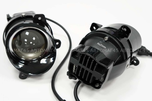 Ruzoom Фары противотуманные 1 линза  Lada Kalina 1118 Granta 2190 Largus LED 50W 6000LM 2шт гар 6мес фото 4