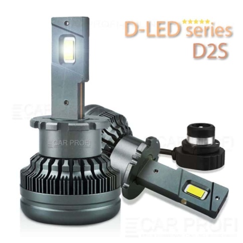 Carprofi D-LED  лампы LED 2шт D2S 12В 50W 5500K 6000Lm гарантия 6мес    фото 1