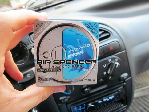 EIKOSHA Air Spencer  ароматизатор на панель меловой Marine Squash морская свежесть Япония A-19 фото 3