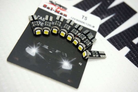 SALMAN Лампа светодиодная T5 1,2W 6000K 120Lm 1 диод SMD 12V без цоколя белый 1шт фото 2