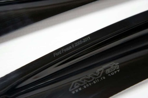 ANVair  дефлекторы окон Ford Focus 2 Форд Фокус 2 седан хэтчбек 2004-2011г комплект 4шт    фото 3