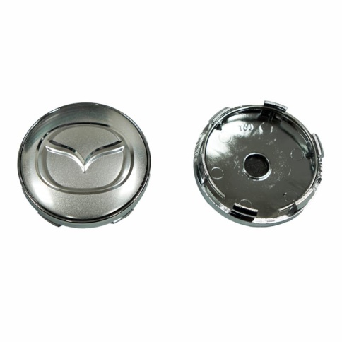 Колпачок ступицы Mazda 60/57 серебро TechLine Кик Слик (198790) фото 2