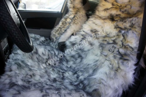 Maximal Накидка  длинный ворс пепельный 140х55см 2шт    фото 2