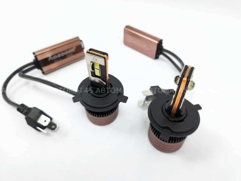AOZOOM лампы LED 2шт H4 12В 55W 5500K 6000Lm  с обманкой гарантия 6мес    фото 6