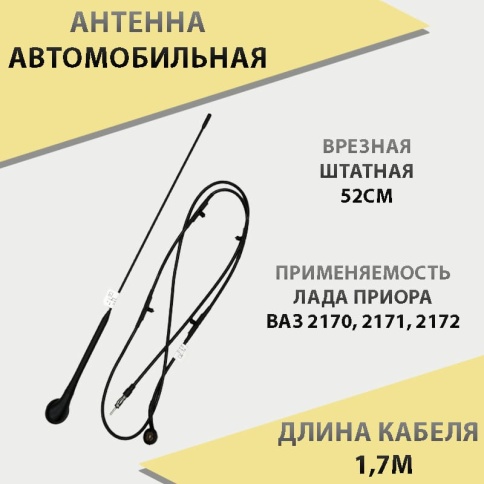 ИТЭЛМА  Антенна наружная врезная штатная 2170 52см    фото 1