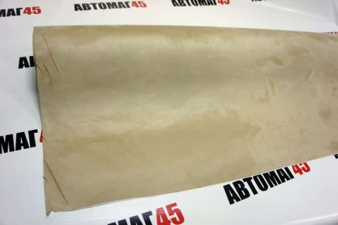 Алькантара  самоклеющаяся бежевая 1м х 1,5м    фото 3