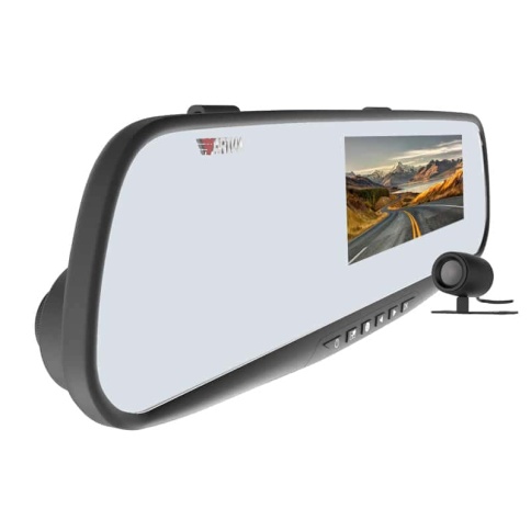 Artway AV-601HD видеорегистратор в зерк задн вида камера HD30к/сек угол 120 экран 10,75 гаран 12 мес фото 3
