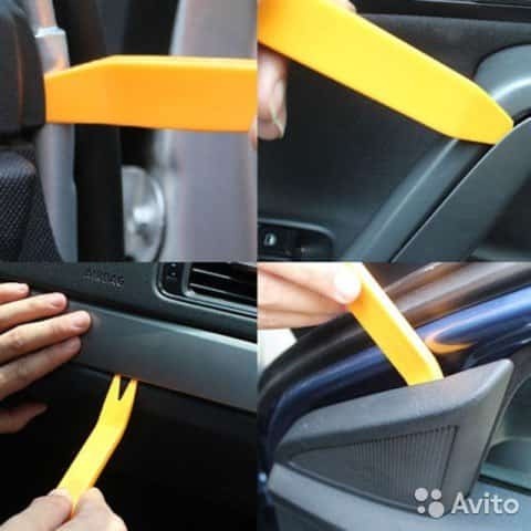 GUA ERLE  набор инструментов для снятия обшивки и клипс 12 предметов S280    фото 3