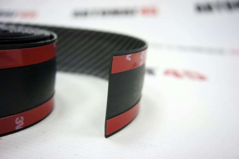 Защитная накладка на пороги авто универсальная карбон 3м фото 2