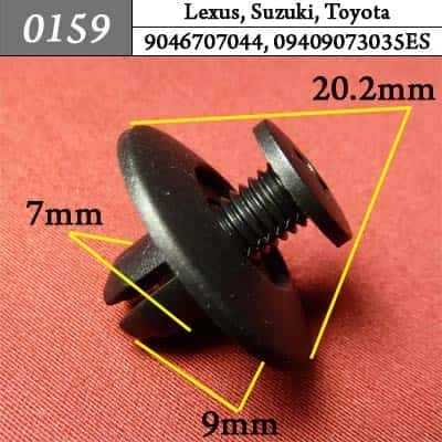 0159 Клипса пистон для Lexus Suzuki Toyota фото 1