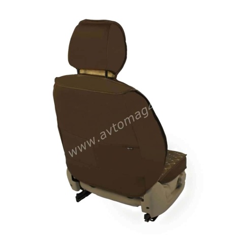 Чехлы  накидки на сиденье серия G лен коричневый комплект 5шт    фото 4