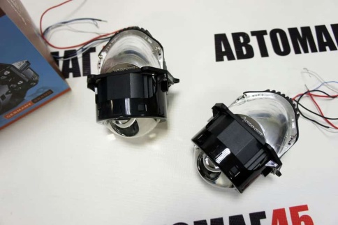 Aozoom  A3+ MAX Eagle eye B-007 светодиодные Би-Led линзы 3.0" 12V 35W 5500K 4000Lm гарантия 12 мес фото 11