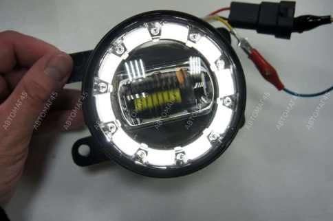 C2R  Фары п/туманные линза + глазки LED Vesta Веста X-Ray иномарки LED 40W 4800LM 2шт гарантия 3мес фото 6