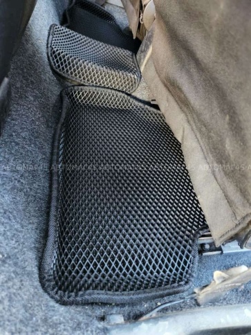 EVA ЭВА 3D коврики в салон ВАЗ 2109 2114 2115 черный рисунок ромб комплект 5шт    фото 5