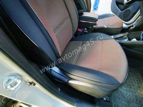 Авточехлы  Hyundai Solaris Хендай Солярис 2011-2017г жаккард черный    фото 5