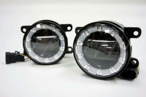 C2R  Фары п/туманные линза + глазки LED Vesta Веста X-Ray иномарки LED 40W 4800LM 2шт гарантия 3мес фото 5