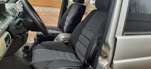 Авточехлы  УАЗ Patriot Патриот до 2014г жаккард черный A10    фото 9