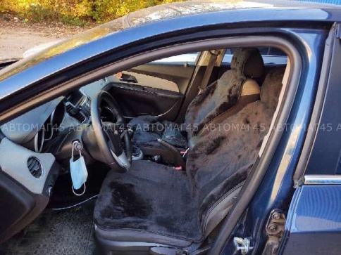 Накидка  на сиденье короткий ворс черный шерсть 40% 145х55см 1шт  фото 15