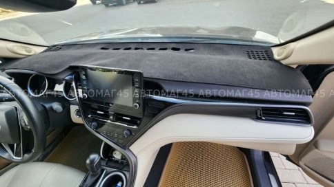 Накидка на панель Toyota Camry Тойота Камри V70 2017-2022г алькантара KZ фото 3