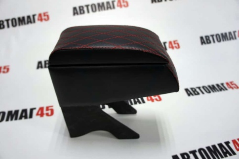 Подлокотник  ВАЗ 2108 2109 21099 2113 2114 2115 черный ромб экокожа    фото 1