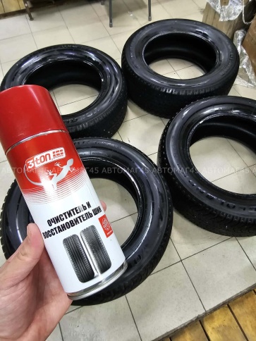 3TON чернитель шин пенный восстанавливающий аэрозоль 520мл  фото 3