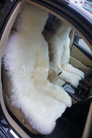 Накидки  комбинированные белый 138x50 на весь салон 5шт    фото 2