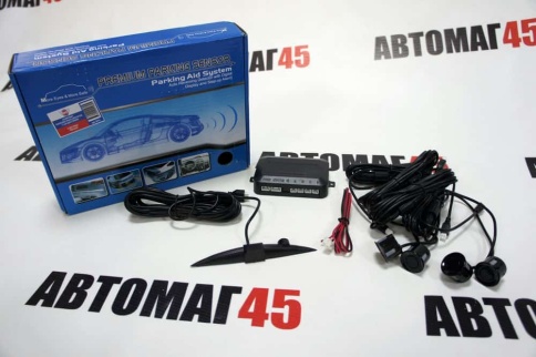 M5 Парктроник  4 датчика D 22мм черный    фото 1