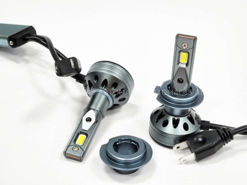 Ruzoom F9A-T2  светодиодные лампы LED 2шт H7 12В 60W 6000K 6000Lm гарантия 6мес    фото 6