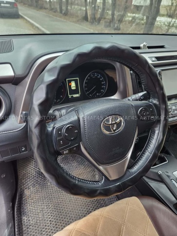 Maximal  оплетка руля экокожа гладкая ребристая черная размер 37-39см R15BL  фото 5