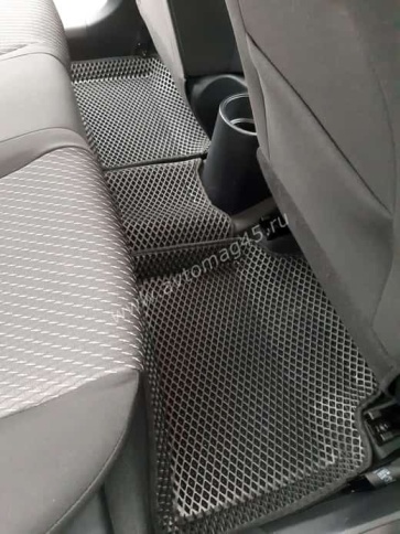 BORATEX  коврики в салон 3D EVA ЭВА Kia Rio c 17г Rio X-Line Solaris c 17г чер рис ромб комп 5шт CIT фото 6