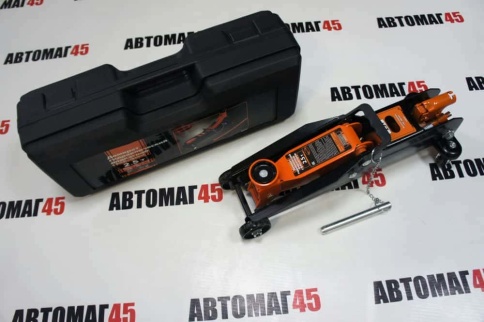 Автодело  домкрат 2,5т гидравлический подкатной с фиксатором кейс высота 140-380мм    фото 1