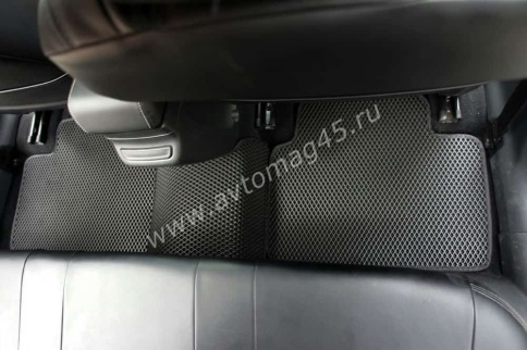 EVA ЭВА  коврики в салон LADA Vesta Веста Vesta SW SW Cross NG черные черный кант рис ромб комп 5шт фото 17